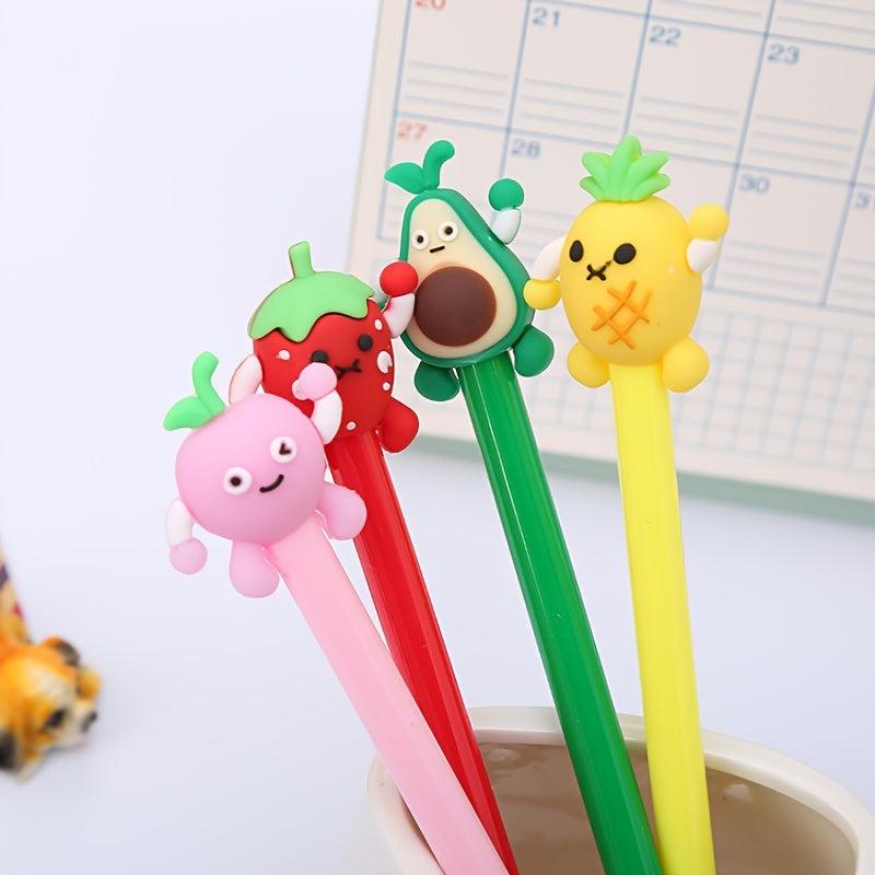 Fruit Gel Pen Study Stationery For Students 0.5mm Perfect Exam Gift