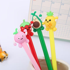 Fruit Gel Pen Study Stationery For Students 0.5mm Perfect Exam Gift