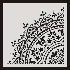 Round Pattern Painting Stencil Lace Ruler DIY Painting Tools