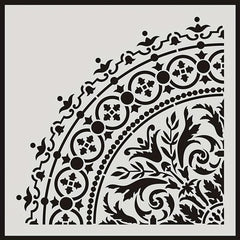 Round Pattern Painting Stencil Lace Ruler DIY Painting Tools