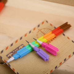 4pcs Shape shifting Rainbow Building Block Pencil