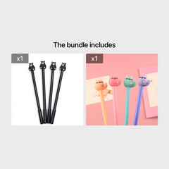 4pcs Small Pet Gel Pen 0.5mm