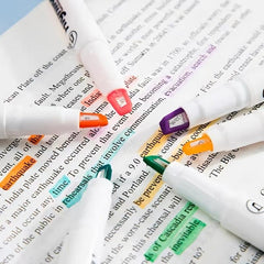 Double Tip Highlighter Pens - Macaron Markers Midliner Pastel - Set Of 6