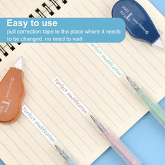 12pcs Mini Pocket Mouse Correction Tape - 4m X 5mm Easy Correct Roller Mouse