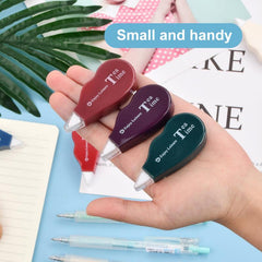 12pcs Mini Pocket Mouse Correction Tape - 4m X 5mm Easy Correct Roller Mouse
