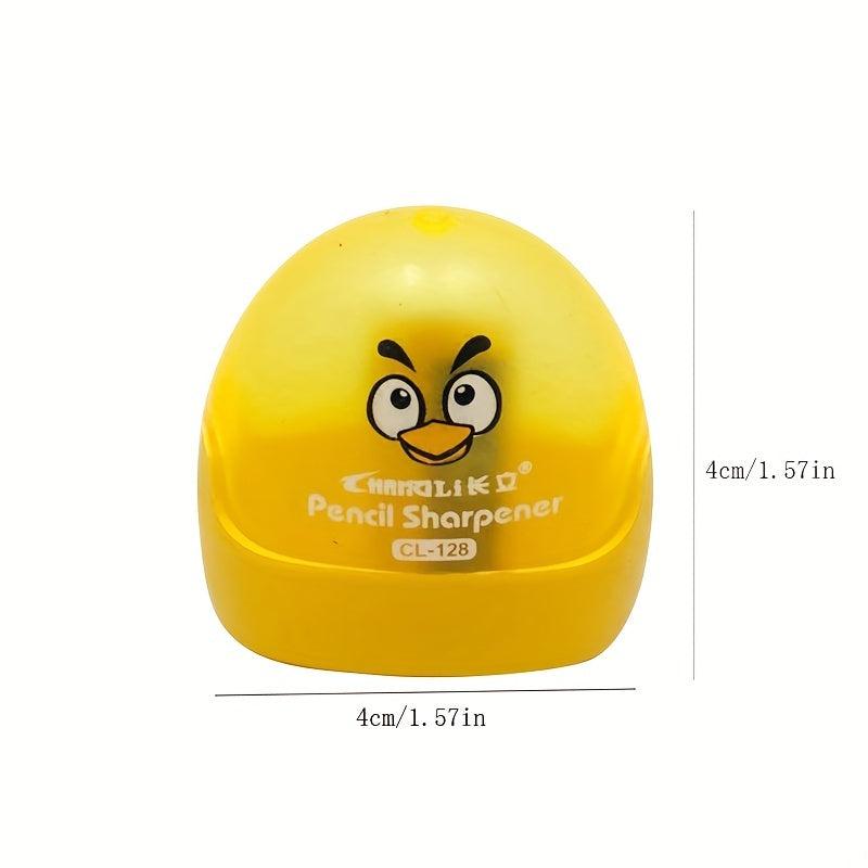 4pcs Cartoon Small Pencil Sharpener Student Stationery Set