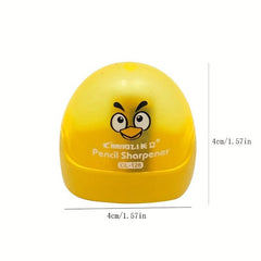 4pcs Cartoon Small Pencil Sharpener Student Stationery Set