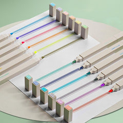 6pcs Morandi Double Ended Highlighters - Students Marking Key Points