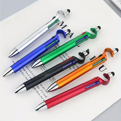 3-in-1 Multifunction Ballpoint Pen Phone Holder Touch Screen Office Stationery