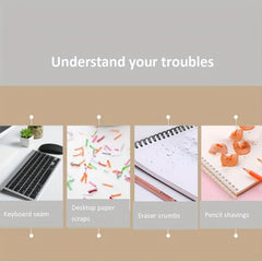 Portable Desktop Vacuum Cleaner Handheld Crumb Sweeper for Keyboard