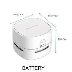 Portable Desktop Vacuum Cleaner Handheld Crumb Sweeper for Keyboard