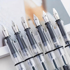 6 Transparent Fountain Pens for Art Gothic Lettering