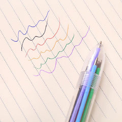 6pc Transparent Ballpoint Pens Creative Stationery