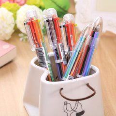 6pc Transparent Ballpoint Pens Creative Stationery