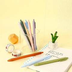 Macaron Retro Version Push Neutral Pen Student Office Stationery