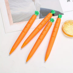 7mm Carrot Shaped Automatic Pencil Cartoon Soft Glue Pen for School