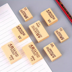 30pcs 4B Soft Erasers Yellow Rectangular Erasers