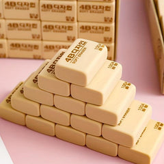 30pcs 4B Soft Erasers Yellow Rectangular Erasers