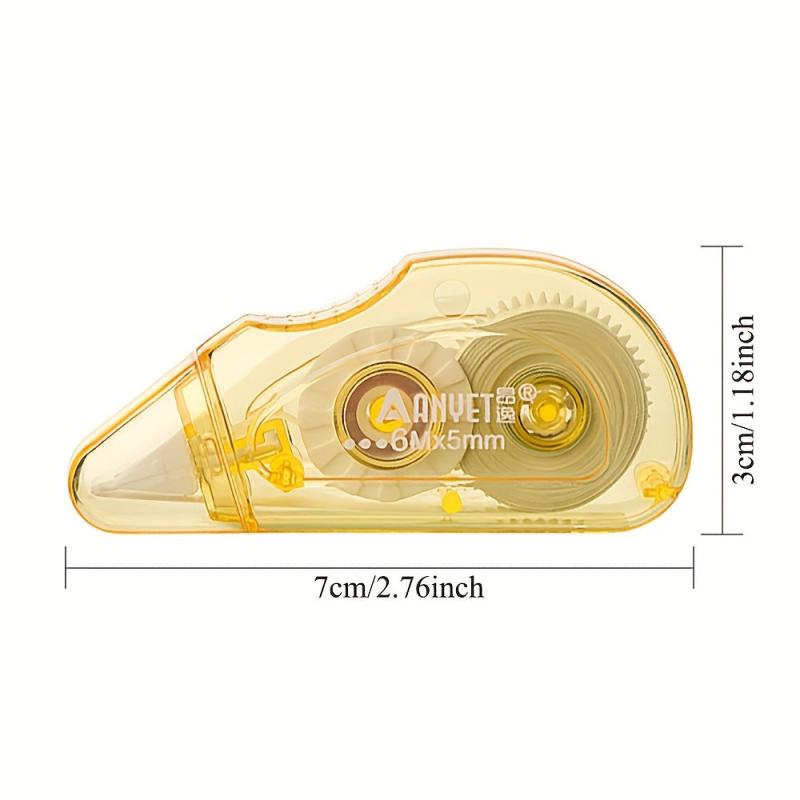 6m 6pcs Mini Correction Tapes, Total 36m - Perfect For Students