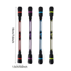 2Pcs Spinning Pens Writable Rotating Finger Pen Non Slip Coated Pen for Office