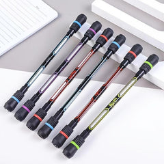 2Pcs Spinning Pens Writable Rotating Finger Pen Non Slip Coated Pen for Office