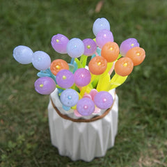 10pcs 0.38mm Flower Gel Rollerball Pens, Ink Changing, School, Home, Office