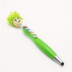 Creative Doll Head Gift Pen Plush Smiling Face Touch Screen Ballpoint Pen