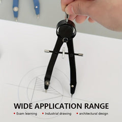 Precision Metal Boxed Drawing Compass for Students