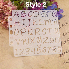 Alphabet Letter Stencils for DIY Projects - Painting, Scrapbooking & More