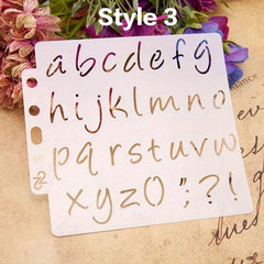 Alphabet Letter Stencils for DIY Projects - Painting, Scrapbooking & More