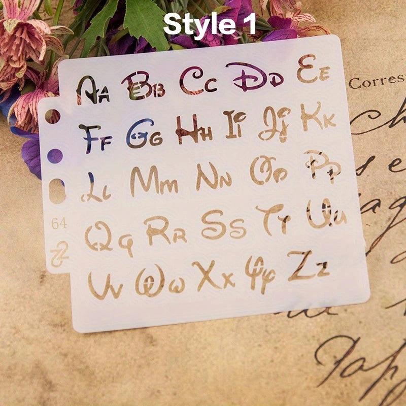 Alphabet Letter Stencils for DIY Projects - Painting, Scrapbooking & More