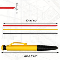 Long Nose Mechanical Pencil with Cap and 2 Refills