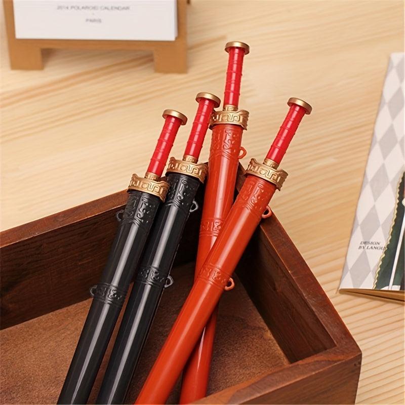 Vintage Chinese Sword Gel Pen School Office Supplies
