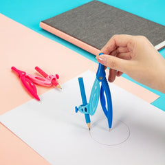1pc Compass With Pencil School Supplies