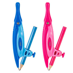 1pc Compass With Pencil School Supplies
