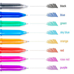 8pcs Erasable Rollerball Pen 0.5mm - Erasable Ink - Ballpoint Pen