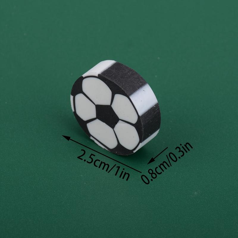 4pcs Football Eraser Pencil For School Office Writing