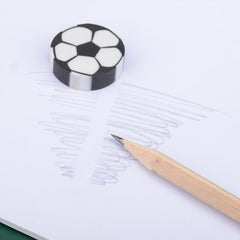 4pcs Football Eraser Pencil For School Office Writing
