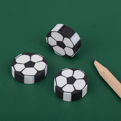 4pcs Football Eraser Pencil For School Office Writing