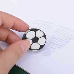 4pcs Football Eraser Pencil For School Office Writing