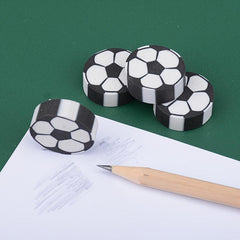 4pcs Football Eraser Pencil For School Office Writing