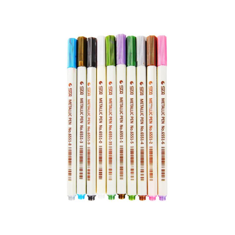 10pcs Metallic Marker Pen DIY Scrapbooking Crafts Marker