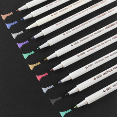 10pcs Metallic Marker Pen DIY Scrapbooking Crafts Marker