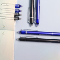 2pcs Thermal Erasable Gel Pen 0 5mm Refill Friction Press Water Pen