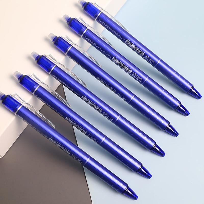 2pcs Thermal Erasable Gel Pen 0 5mm Refill Friction Press Water Pen
