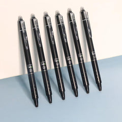 2pcs Thermal Erasable Gel Pen 0 5mm Refill Friction Press Water Pen