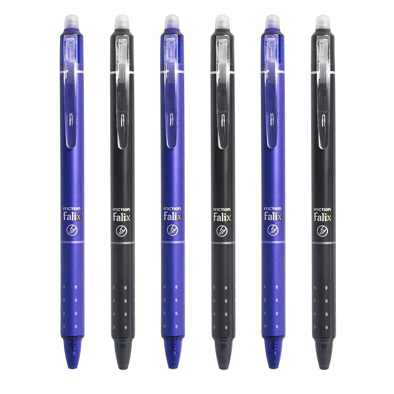 2pcs Thermal Erasable Gel Pen 0 5mm Refill Friction Press Water Pen
