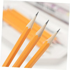 5pcs Yellow Wooden Pencils w/ Erasers for Students