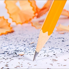 5pcs Yellow Wooden Pencils w/ Erasers for Students