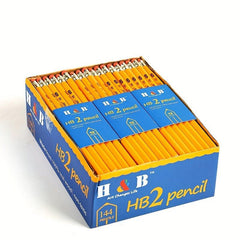 5pcs Yellow Wooden Pencils w/ Erasers for Students